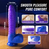 Vibromasseur réaliste en silicone de 8,7 pouces avec télécommande, stimulation du point G et anale, pour femmes et couples