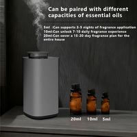 Diffuseur d'aromathérapie sans eau de 5 ml, 10 ml, 20 ml, 2000 mAh, 4 vitesses réglables, diffuseur d'huiles essentielles portable avec 4 minuteries