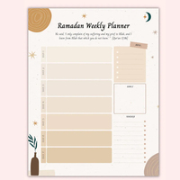 2024 personnalisé A5 spirale Ramadan prière Journal couverture en tissu coran Tracker écriture quotidienne gratitude Journal fil boîte à coudre