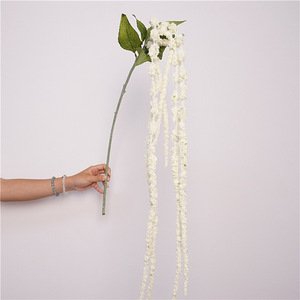 <span class=keywords><strong>Flor</strong></span> de <span class=keywords><strong>Amaranto</strong></span> de Cola Larga con Bayas Decorativas, Decoración para Bodas y Hogar, Ligera, para Interiores AFL014 - Product Image 4