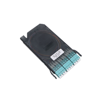 Boîtier de cassette modulaire Splice LC Pigtail 12F, boîtier de raccordement LC Nap UPC SM OM3 OM4, module d'équipement optique à fibre IDC, cassette MPO