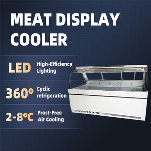 Frigorifero Commerciale per Carne Fresca con Sistema di Raffreddamento a Gravità, Vetrina Refrigerata con Porta in Vetro per Esposizione Carne - Product Image 4