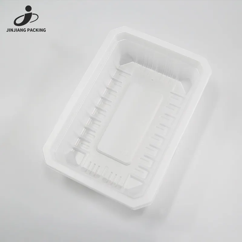 Plateau d'emballage alimentaire PP frais jetable, plateau en plastique résistant à la chaleur de qualité alimentaire pour micro-ondes