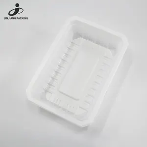 Plateau d'emballage alimentaire PP frais jetable, plateau en plastique résistant à la chaleur de qualité alimentaire pour micro-ondes