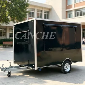 Cuisine mobile entièrement équipée, chariot de restauration de rue pour hot-dogs, hamburgers et en-cas, remorque alimentaire mobile - Product Image 1
