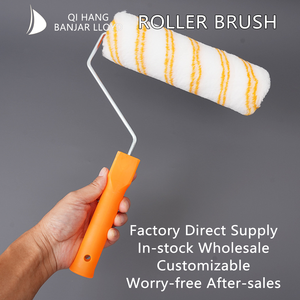 Ensemble de rouleaux et pinceaux à peinture acrylique de qualité industrielle et DIY avec poignée en caoutchouc personnalisée OEM - Product Image 4