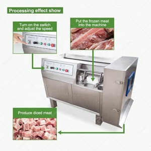 Thịt bò thịt lợn thương mại cắt cắt tươi gà vú khối Dicer Slicer tươi đông lạnh thịt Cube máy xúc xắc - Product Image 5