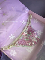 Boîte d'emballage personnalisée pour soutien-gorge et lingerie sexy, matériaux recyclés, doublure en éponge, sous-vêtements pour femmes, maillot de bain, bikini, cadeau, envoi postal