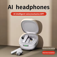 Casque de traduction intelligent A98 avec IA, pour conférences d'affaires, multilingue, pour voyages, traducteur simultané intelligent, écouteurs