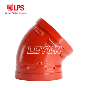 LEYON FM UL Raccordo Scanalato per Tubi Antincendio, Sistema Sprinkler Antincendio, Gomito Scanalato a 90 Gradi in Ghisa Sferoidale per Antincendio - Product Image 2