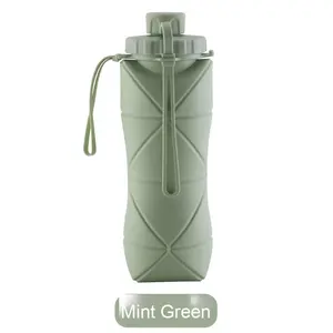 Gourde de sport télescopique en silicone écologique, créative, portable, résistante aux hautes températures, à boire directement – Meilleure vente - Product Image 6