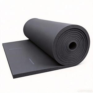 Black NBR PVC Rubber <b>Foam</b> Sheet 10mm-30mm Thickness Fire Resistant Insulation Material for Roof Use - Product Image 2