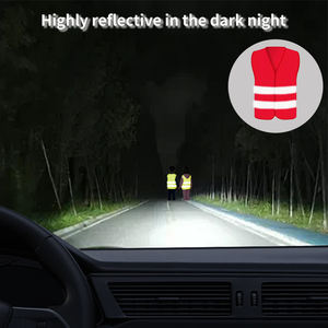 سترة أمان عاكسة عالية الوضوح قابلة للتخصيص مجانًا، ملابس واقية للعمل في البناء، زي عمل عاكس فلوري - Product Image 2