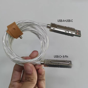 كابل شحن متعدد 4 في 1 عالمي مع إضاءة LED متدفقة لهواتف آيفون 17 برو ماكس وسامسونج وهواوي - Product Image 6