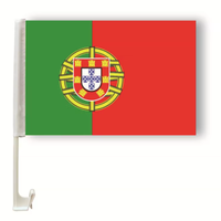Drapeau national du Maroc à clipser sur la vitre de voiture, drapeau décoratif à suspendre, drapeau de voiture pour supporters, monté sur véhicule