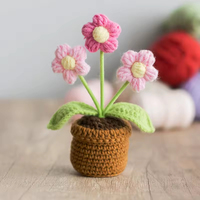 Lot de crochets à crochet faits main en gros, kit de matériel de tricot pour fleurs, pour débutants, adultes et enfants - pour la Saint-Valentin