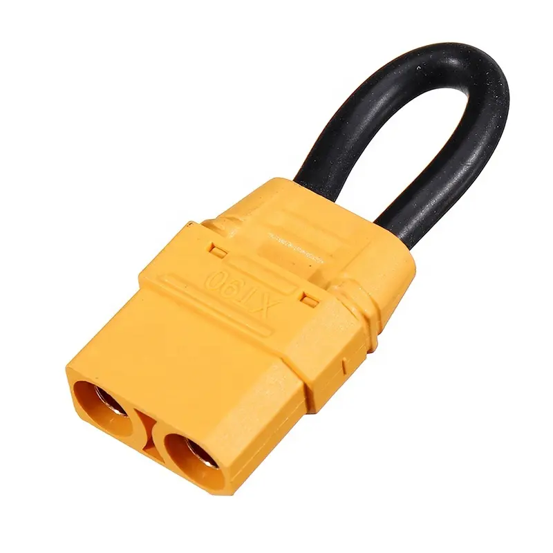 Amass XT90 Female Plug Connector Jumper Wire Shorting Plug Single Battery Loop Adapter 10AWG For RC Battery