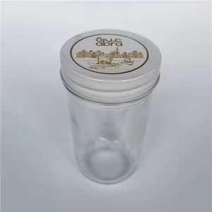 Bocal Mason en verre rond à large bouche de 350ml 12oz avec couvercle bocal de stockage des aliments hermétique - Product Image 4