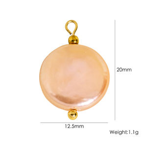 Joyería DIY Red Rose Charm Star Pearl Stone Charms Beads 18K PVD Plated Acero inoxidable Allergy Free Accesorios Lindo - Product Image 4