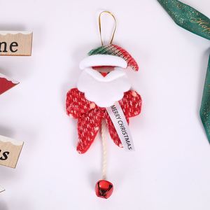 Low Moq Wholesale Premium Soft Fabric Tree Ornaments <b>Reindeer</b> Santa Hangings Holiday Decor for <b>Christmas</b> Events - Product Image 3