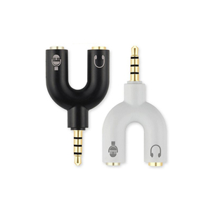 Âm Thanh Chuyển Đổi Điểm 3 Pin Để 4 Pin Cắm 3.5 Mm Splitter 1 Nam Để 2 Nữ 3.5 Mm Jack <span class=keywords><strong>adapter</strong></span> Vài Tai Nghe Máy Tính Điện Thoại - Product Image 1