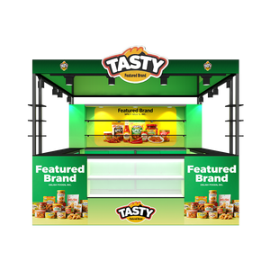 Exposição Moderna Portátil de Alumínio 10x10 com Iluminação Traseira para Cafés e Feiras - Product Image 2