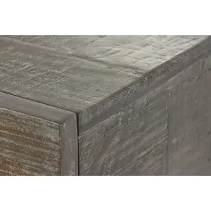 MANGO METAL <b>BUFFET</b> <b>TABLE</b> 180x40x80 CIRCULO DARK BROWN - Product Image 5