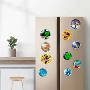 Patch magnétique souple pour réfrigérateur, motif marbre tendance, en verre, 12 pièces - Product Image 6