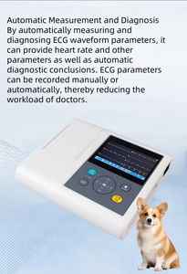 Electrocardiógrafo Veterinario Digital de 12 Derivaciones y 3 Canales, Monitor ECG/EKG Portátil para Perros, Gatos y Clínicas Veterinarias - Product Image 2