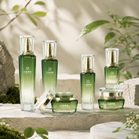 Ensemble de flacons en verre ambré dégradé rhomboïde de luxe 30g 50g 20ml 40ml 100ml 120ml pour l'emballage de produits cosmétiques et de soins de la peau