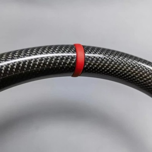 Volant en fibre de carbone noir mat pour Mercedes-Benz <span class=keywords><strong>AMG</strong></span> W204 W205 CLA C217 W211 W212 W221 W222 S63 C63 GLA45 C43 <span class=keywords><strong>SLC</strong></span> - Product Image 4