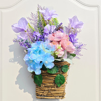 Fleurs artificielles en soie de haute qualité, lavande, pour décorations de fête, matériaux pour arrangements floraux DIY