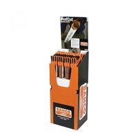 Présentoir de poubelles en carton ondulé moderne rond/carré bacs de stockage pop-up pour grains de café pour supermarché café