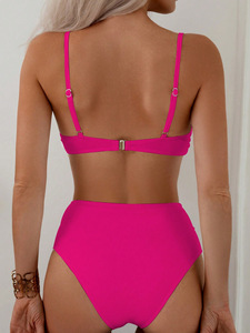 Nouvel ensemble bikini taille haute pour femme 2026 – Maillot de bain sexy deux pièces style européen et américain pour la plage - Product Image 6