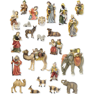 ZICOM - Juego de Natividad Pintado a Mano de 23 Piezas, Figuras Navideñas Alemanas y Juguete, Figura de 13 cm de Altura, Modelo 9069-K006 - Product Image 1