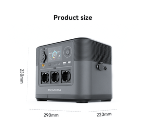 สถานีพลังงานแสงอาทิตย์แบบพกพาสำหรับใช้งานกลางแจ้ง 110V 220V LiFePO4 ความจุสูง MPPT 3000W 2000W 1200W 300W อินเวอร์เตอร์คลื่นไซน์บริสุทธิ์ สำหรับการตั้งแคมป์ - Product Image 2
