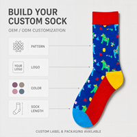 Chaussettes d'automne personnalisées OEM - Polyester/Nylon/Coton/Fibre de bambou/Laine, résistantes aux boucles, séchage rapide, absorbantes, imprimées
