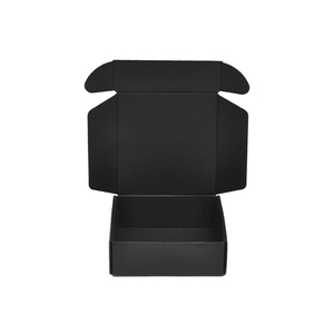 Customized Black Shipping Corrugated Cardboard Perfume Packaging Box Logo Printing Mailer Box For Cosmetic