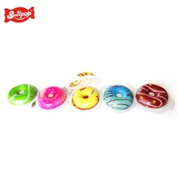 High Quality Multi-Colored Kids Doughnut Gummy Candy Bulk Bottles with Fruity Flavors Sweet Halal and Customizable Packaging