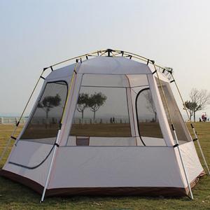 Nouvelle tente hexagonale automatique pour 4/5/6/7/8 personnes, style yourte pour le camping familial - Product Image 6