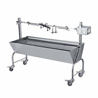 Prix direct usine – Grand rôtissoire à gaz en acier inoxydable pour porc, agneau, barbecue, broche, grill