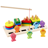 Juguetes Montessori para Niños Pequeños, Bloques de Madera para Clasificar y Apilar, Juguetes de Aprendizaje Temprano Preescolar, Reconocimiento de Colores, Clasificador de Formas, Rompecabezas