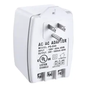 24VAC 1.67A 40VA 12V AC 1.67 Amp 20VA डोरबेल ट्रांसफार्मर