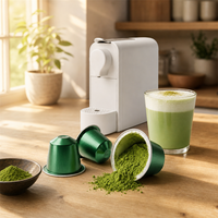 Capsules de café matcha latte et de thé vert pour machine à expresso à portion individuelle – Prix usine, faible MOQ