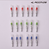 ID 6.2mm encoches de flèche éclairées avec interrupteur pour tir à l'arc arc à poulies boule en acier et flèche accessoires de tir à double usage