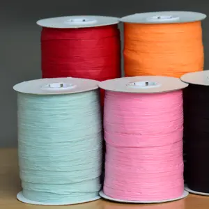 Asun Paper-لفافة روفية قابلة للتحلل البيولوجي, 100 متر لكل لفة ورق ، حبل رافية ، أكثر من 100 لونًا ، للبيع بالجملة