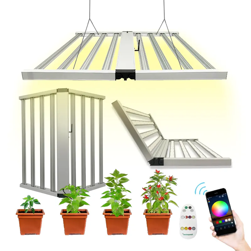 720W LED Planta Crescer Luz 100-270V AC Ampla Tensão Inteligente WiFi Timed Escurecimento 370-840nm para Indoor Estufa Planta Plantando Lâmpada