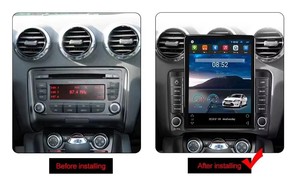 Écran 9,7 pouces Android 13 Navigation GPS pour voiture pour <span class=keywords><strong>Audi</strong></span> TT 2002-2008 Système Android Auto sans fil Récepteur stéréo FM RDS pour voiture - Product Image 4
