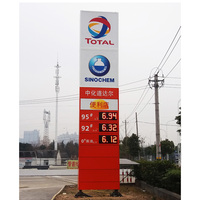 Bluewin extérieur a mené le panneau de carte PCB de signe de prix du gaz pour l'affichage de station-service