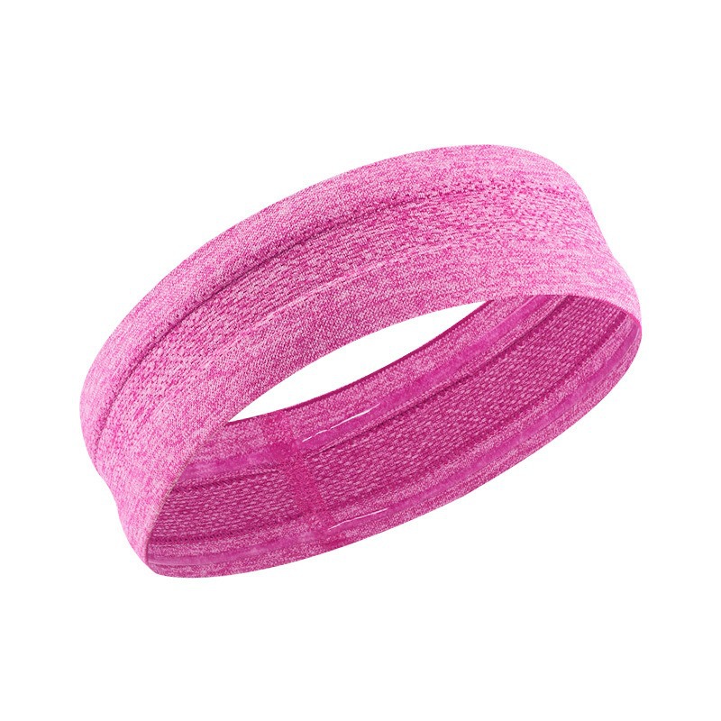 Bandeau double épaisseur en maille épaisse rose rouge